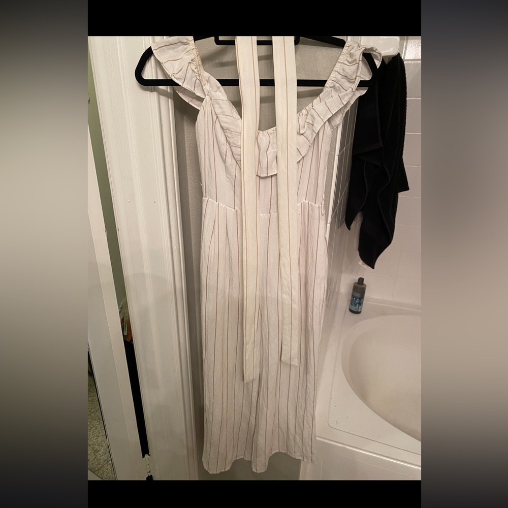 Long off the shoulder jumpsuit